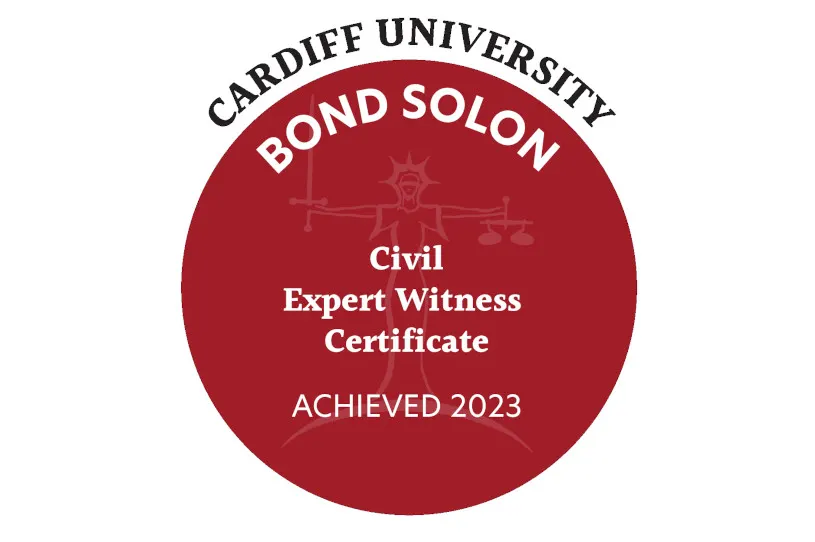 Cardiff University Bond Solon Civil Expert Witness Certificate